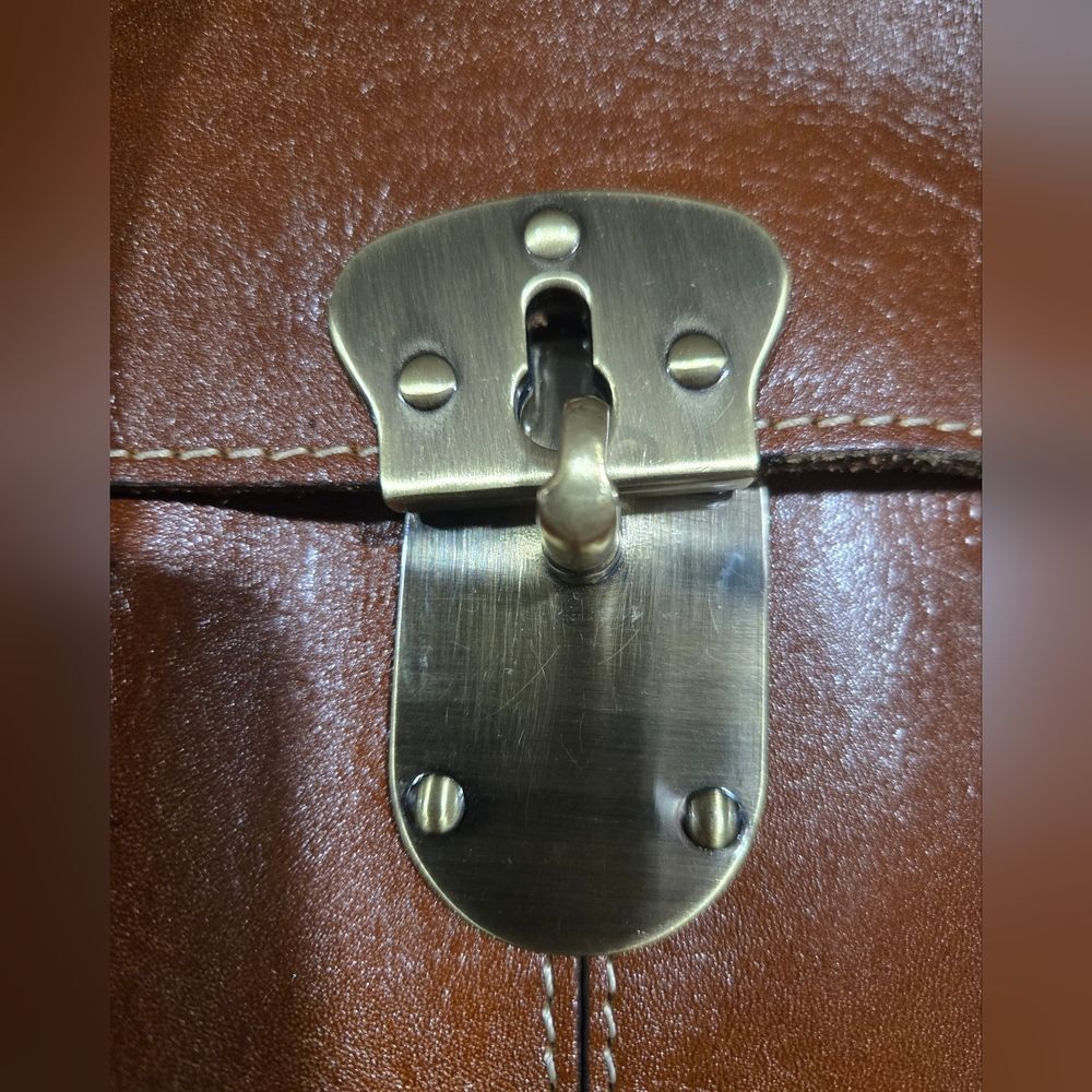 🐢 Patricia Nash Vienna Satchel In Congniac Brown Finish. - Picture 3 of 16